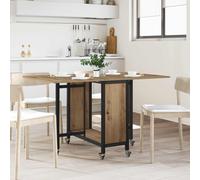 vidaXL Tavolo da pranzo pieghevole con ruote 130 x 80 x 76,5 cm