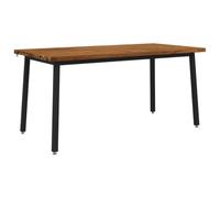 vidaXL Tavolo da pranzo quadrato 160 x 70 x 75 cm Naturale