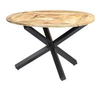 VIDAXL - Tavolo Da Pranzo Rotondo 120x76cm In Legno Massello Di Mango