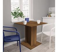 vidaXL Tavolo da Pranzo Rovere Marrone 80x80x75 cm Legno Multistrato