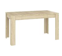 vidaXL Tavolo da Pranzo Rovere Sonoma 140x74,5x76 cm Legno Multistrato