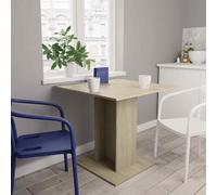 vidaXL Tavolo da Pranzo Rovere Sonoma 80x80x75cm in Legno Multistrato