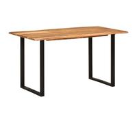 vidaXL Tavolo da Pranzo 140x70x76 cm in Legno Massello di Acacia