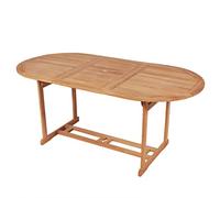 vidaXL Tavolo da Giardino 180x90x75 cm in Massello di Teak