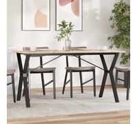 vidaXL Tavolo da Pranzo Telaio a Y 140x80x75 cm Legno Pino e Acciaio Godetevi ogni giorno un pasto perfetto con la vostra famiglia e amici su questo tavolo da pranzo! Materiale durevole: Il legno mass