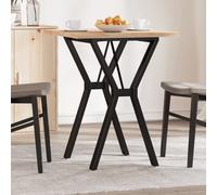 vidaXL Tavolo da Pranzo Telaio a Y 60x60x75,5 cm Legno Pino e Acciaio