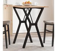 vidaXL Tavolo da Pranzo Telaio a Y 80x50x75 cm Legno Pino e Acciaio