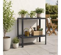 vidaXL Tavolo da rinvaso 60 x 50 x 80 cm Acciaio verniciato a polvere