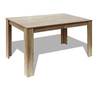 vidaXL Tavolo da Pranzo 140x80x75 cm Rovere