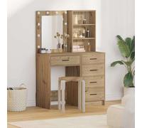 Tavolo da Trucco 2 pz Marrone 50 x 41 x 135 cm