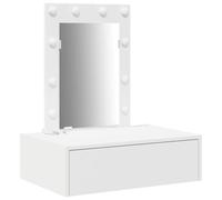 vidaXL Tavolo da Trucco a Muro con luci LED - Bianco
