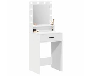 vidaXL Tavolo da Trucco Bianco 50 x 41 x 135 cm Legno ingegnerizzato | Aggiunge un tocco chic e stiloso a qualsiasi camera da letto, Ha diversi cassetti per tenere tutto in ordine,