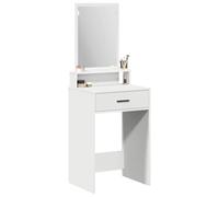 vidaXL Tavolo da Trucco Bianco 50 x 41 x 140 cm Legno multistrato, Camera moderna con stanza elegante, tavolo trucco resistente, mobile per grooming, arredamento stiloso