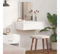 vidaXL Tavolo da Trucco Bianco 60 x 40 x 70 cm Legno multistrato