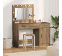 vidaXL Tavolo da Trucco con cassetto 2 pcs Marrone 40 x 41 x 75 cm