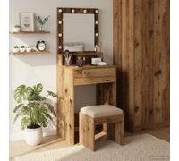 vidaXL Tavolo da Trucco Legno vecchio 50 x 41 x 135 cm