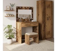 vidaXL Tavolo da Trucco Legno vecchio 78,5 x 41 x 135 cm