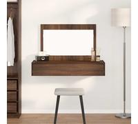 vidaXL Tavolo da Trucco Marrone 100 x 40 x 70 cm Legno multistrato