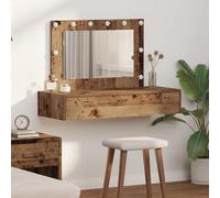 vidaXL Tavolo da Trucco Marrone 100 x 40 x 70 cm Legno multistrato