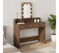 vidaXL Tavolo da Trucco Marrone 100 x 41 x 140 cm Legno ingegnerizzato