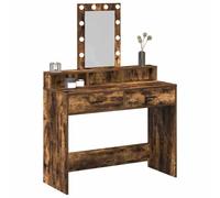 vidaXL Tavolo da Trucco Marrone 100 x 41 x 140 cm Legno Multistrato, Scrivania Trucco Moderna, unità vanità Elegante, Storage ordinato, Tavolo da Camera, Mobile Durevole.