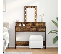 vidaXL Tavolo da Trucco Marrone 100 x 41 x 140 cm Legno multistrato