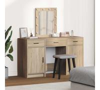 vidaXL Tavolo da Trucco Marrone 50 x 41 x 135 cm Legno multistrato