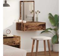 vidaXL Tavolo da Trucco Marrone 60 x 40 x 70 cm Legno multistrato