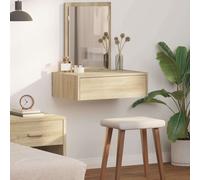 vidaXL Tavolo da Trucco Marrone 60 x 40 x 70 cm Legno multistrato
