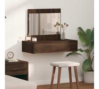 vidaXL Tavolo da Trucco Marrone 83 x 40 x 70 cm Legno multistrato