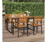 vidaXL Tavolo Giardino con Gambe a U 140x80x75cm Legno Massello Acacia