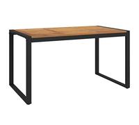 vidaXL Tavolo Giardino con Gambe a U 140x80x75cm Legno Massello Acacia, tavolo da giardino gambe a U, tavolo da patio, mobile da esterno