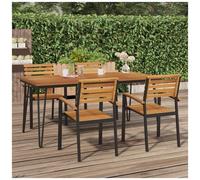 AX Tavolo Giardino 180x90x75cm Stile Elegante Tropicale Veranda Legno New 319521