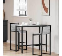 vidaXL tavolo Grigio Sonoma 100 x 50 x 90,5 cm