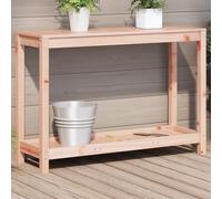 vidaXL Tavolo Invaso con Ripiano 108x35x75 cm Legno Massello Douglas