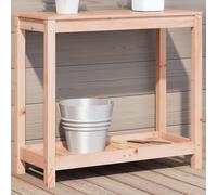 vidaXL Tavolo Invaso con Ripiano 82,5x35x75 cm Legno Massello Douglas