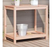 vidaXL Tavolo Invaso con Ripiano 82,5x50x75 cm Legno Massello Douglas