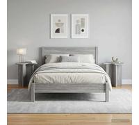 vidaXL Tavolo laterale 2 pcs Grigio Sonoma Ø 39 x 38 cm