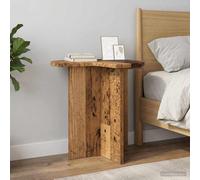 vidaXL Tavolo laterale 2 pz Legno antico Ø 39 x 38 cm
