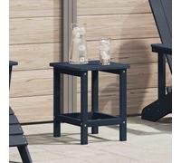 vidaXL Tavolo laterale Blu navy 38 x 38 x 46 cm Polietilene