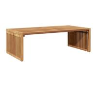 vidaXL Tavolo Laterale da Giardino 110x55x35.5 cm Legno Massello di Teak