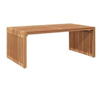 vidaXL Tavolo Laterale da Giardino 90x49.7x36 cm Legno Massello Teak