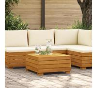 vidaXL Tavolo Laterale da Giardino Legno di Acacia Massello Marrone