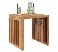 vidaXL Tavolo Laterale da Giardino Marrone 45 x 42,5 x 45 cm, Tavolo in Teak Moderno per Giardino e Terrazza, Arredo Funzionale per Esterni, Ideale per Il Patio