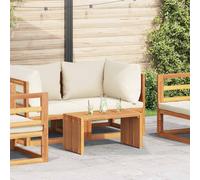 vidaXL Tavolo Laterale da Giardino Marrone 70 x 37,5 x 35,5 cm