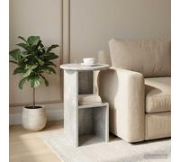vidaXL Tavolo laterale Grigio Cemento Ø 39,5 x 55 cm