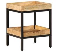 vidaXL Tavolo laterale Marrone 35 x 35 x 45 cm Legno di mango massello