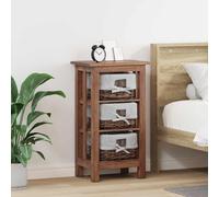 vidaXL Tavolo laterale Marrone 38 x 28 x 72 cm