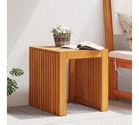 vidaXL Tavolo laterale da giardino 43 x 36 x 40 cm in legno massello di teak design con doghe leggere, compatto, accento rustico, per mobili da balcone e patio