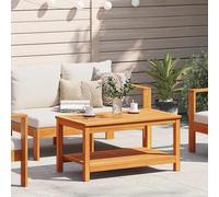 vidaXL Tavolino da caffè in legno massello di acacia 110x55x45 cm Marrone